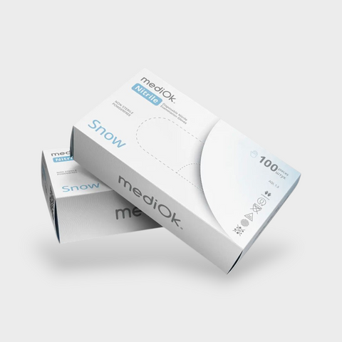 Перчатки MediOK WHITE M 19848 фото