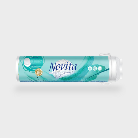 Диски ватні NOVITA Delicate 120шт 15704 фото