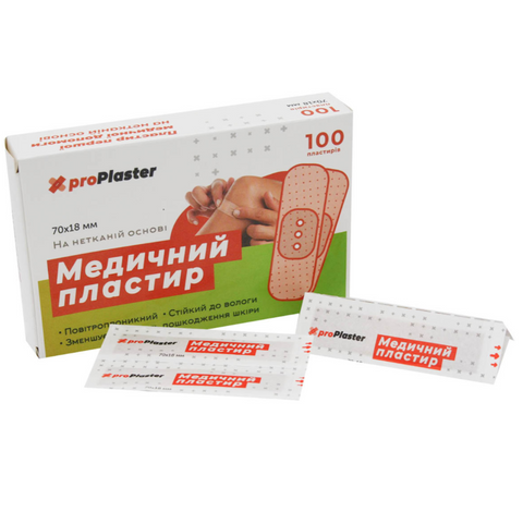 Пластир "proPlaster" (70*18)mm 100шт 22595 фото