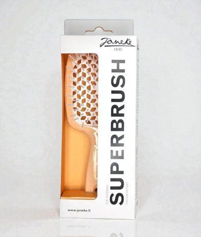 Janeke Superbrush the original гребінець продувна, щітка для волосся персикового кольору з білим 93SP226ARA фото