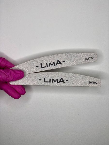 Двухсторонняя пилочка для ногтей, для маникюра LimA - 80/100 19792 фото