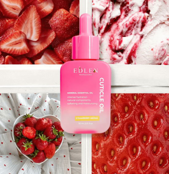 EDLEN Cuticle oil 30ml (Strawberry Aroma) 22835 фото
