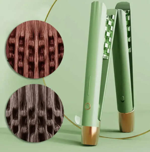 Щипці для надання об'єму та завивки волосся HAIR CLIPPER XL-618 Зелений 21624 фото