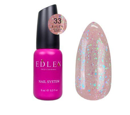 Edlen Cover base Shimmer 9ml №33 18457 фото