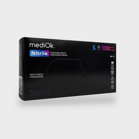 Перчатки MediOK Black S 1436 фото