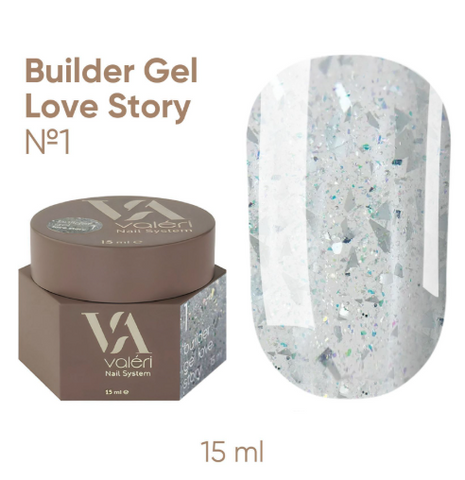 Valeri NEW Builder Gel Love Story 15 ml. №01 NVBGLS15-01 фото