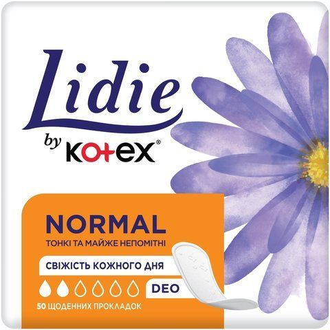 Прокладки щоденні Lidie by Kotex Deo, 50 шт 19640 фото