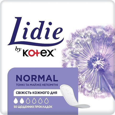 Прокладки щоденні Lidie by Kotex Normal, 50 шт 19641 фото