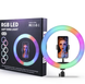 Лампа кольцевая MJ-33 RGB + штатив, 33см 18173 фото 1