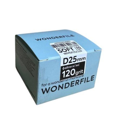 Сменные файлы на пене для диска 25мм Wonderfile(120грит) WFPDF25/120 фото