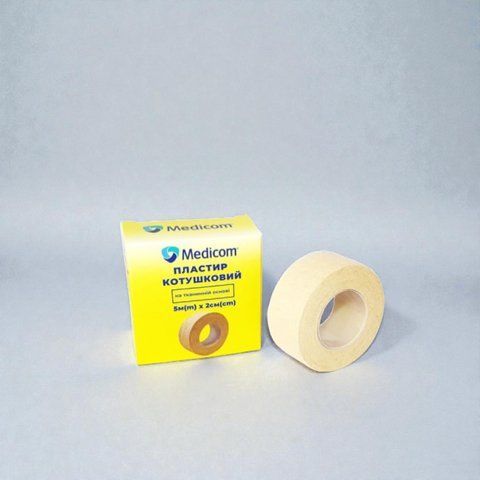 Пластырь медицинский MEDICOM (тканевая основа) 5м х 2см 22853 фото