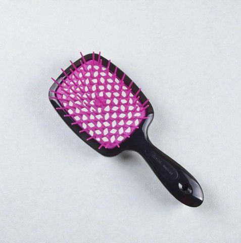 Janeke Superbrush the original гребінець продувна, щітка для волосся чорна з фуксією 71SP226FUX фото