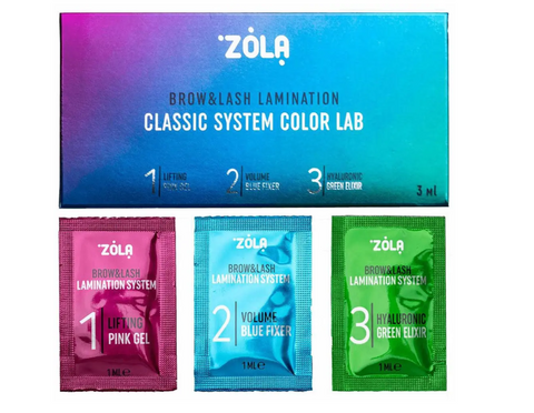 Zola Color Lab Набор для ламинирования в саше Step 1,2,3 (3*1ml) 18881 фото