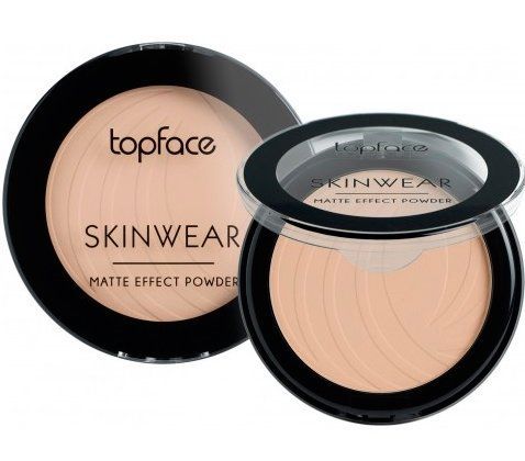 TopFace Пудра компактная Skin Wear Matte Effect Powder 002 13745 фото