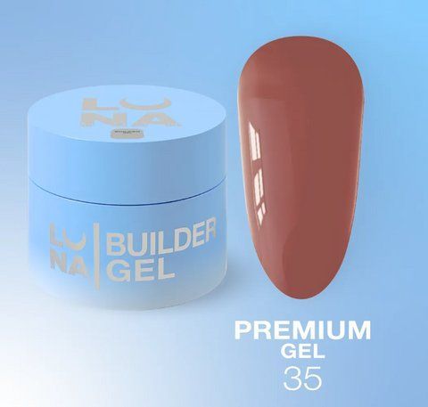 LUNA Гель для нарощування 15ml Premium Gel No35 21339 фото