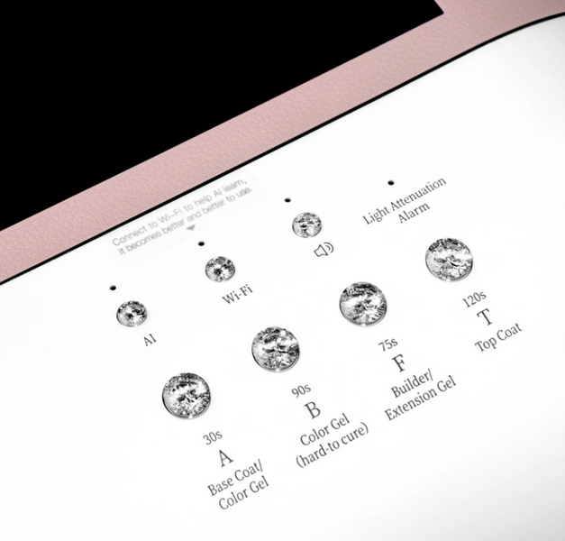 Лампа зі штучним інтелектом O NAIL Pink 22650 фото