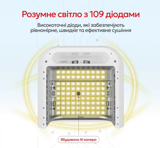 Лампа зі штучним інтелектом O NAIL Pink 22650 фото